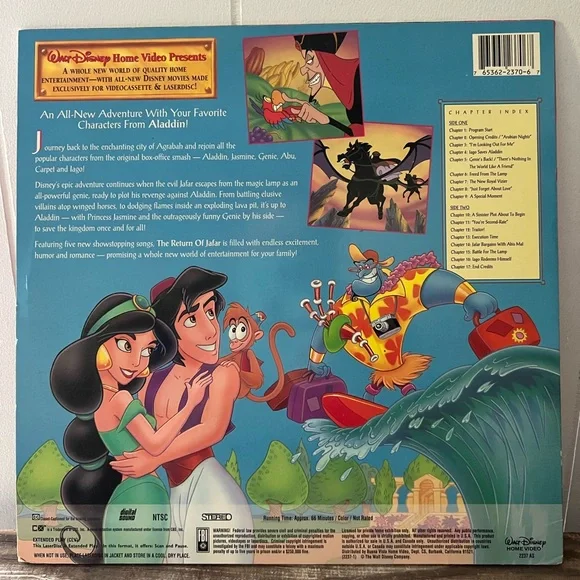 The Return of Jafar Laser Disc Movie - Picture 3 of 3
